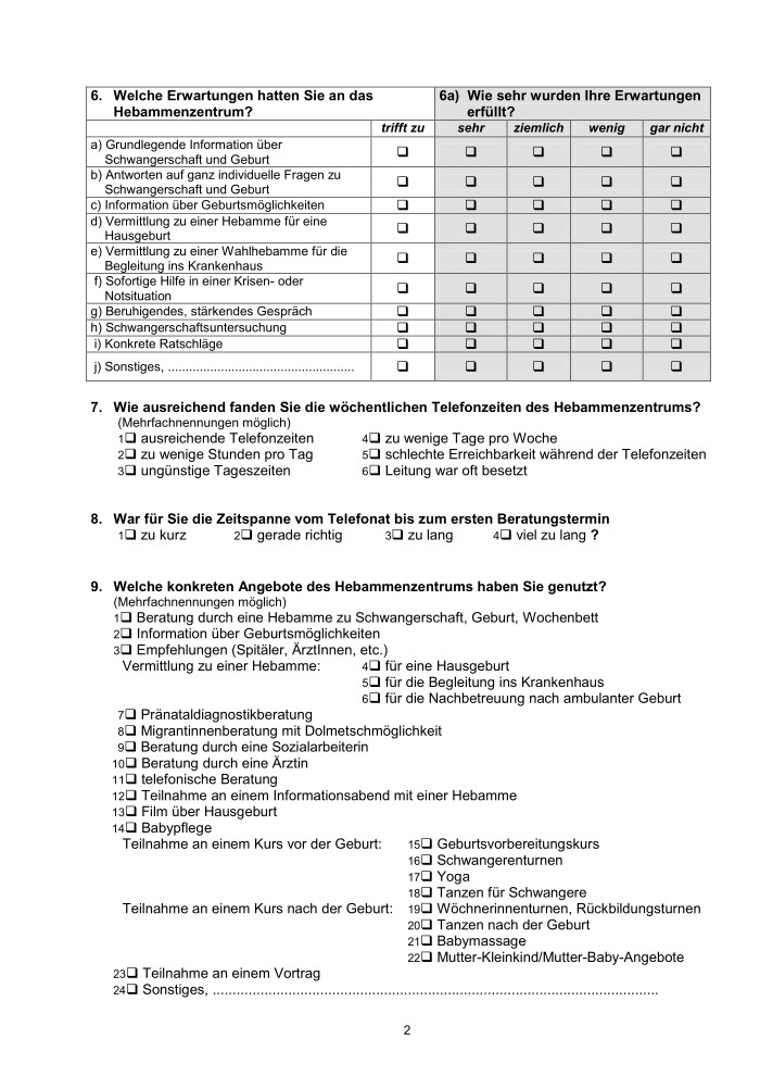 2006 Fragebogen 2